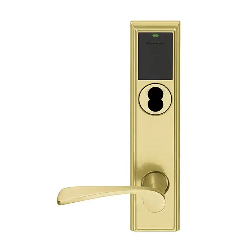 Wireless Mortise Lock Satin Brass