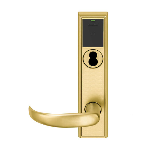 Wireless Mortise Lock Bright Brass