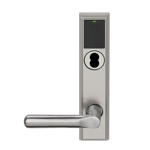 Wireless Mortise Lock Satin Nickel Plated Clear Coated