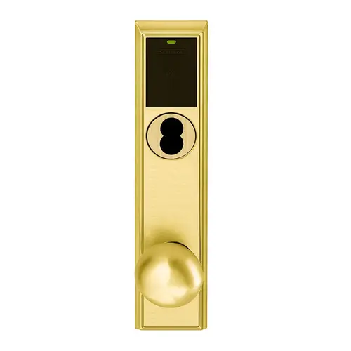 Wireless Mortise Lock Bright Brass