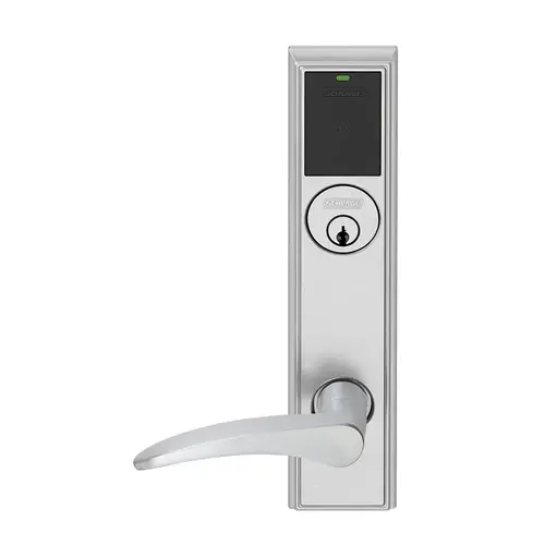 Wireless Mortise Lock Satin Chrome Antimicrobial Coated