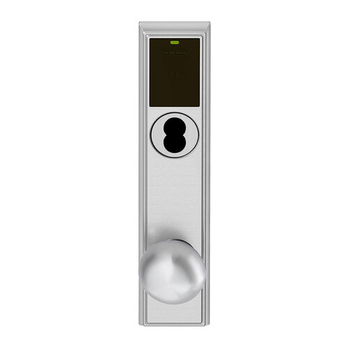 Wireless Mortise Lock Satin Chrome Antimicrobial Coated