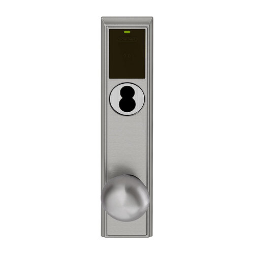 Wireless Mortise Lock Satin Nickel Plated Clear Coated