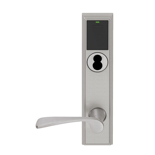 Wireless Mortise Lock Satin Nickel Plated Clear Coated