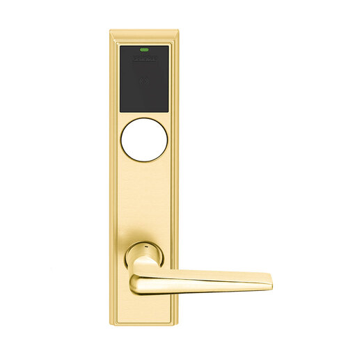 Wireless Mortise Lock Bright Brass