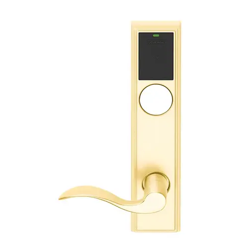 Wireless Mortise Lock Bright Brass