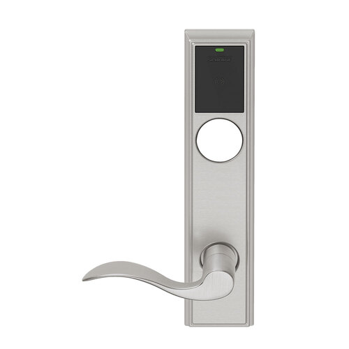 Wireless Mortise Lock Satin Nickel Plated Clear Coated