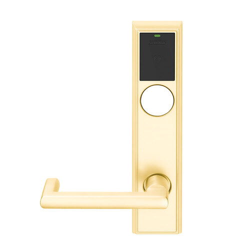 Wireless Mortise Lock Bright Brass