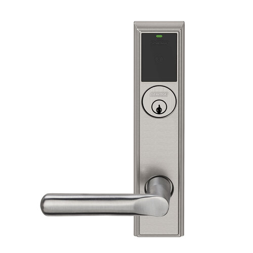 Wireless Mortise Lock Satin Nickel Plated Clear Coated