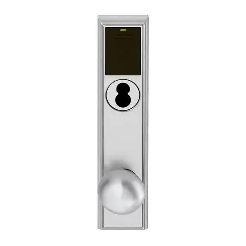 Wireless Mortise Lock Satin Chrome Antimicrobial Coated