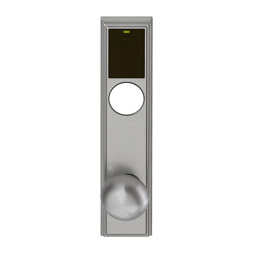 Wireless Mortise Lock Satin Nickel Plated Clear Coated