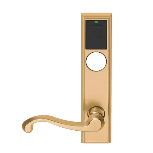 Wireless Mortise Lock Satin Bronze Clear Coated