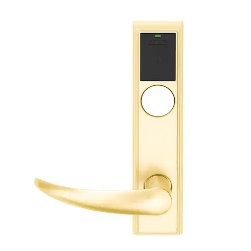 Wireless Mortise Lock Bright Brass