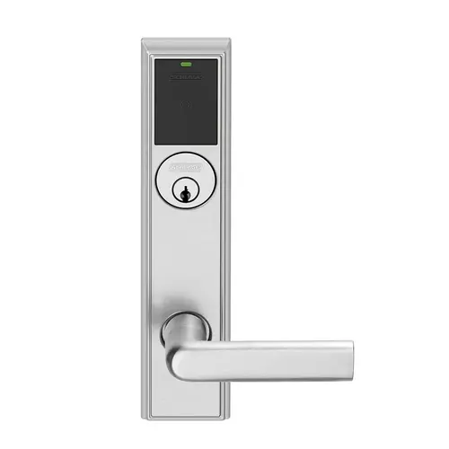 Wireless Mortise Lock Satin Chrome Antimicrobial Coated