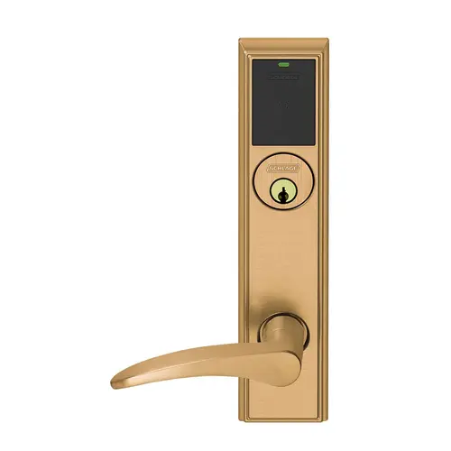 Wireless Mortise Lock Satin Bronze Clear Coated