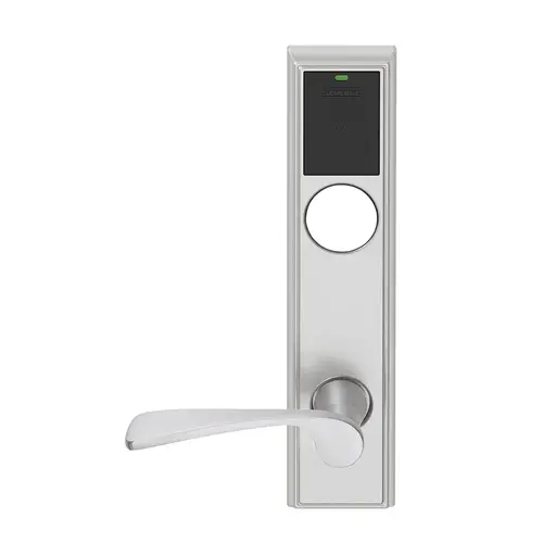 Wireless Mortise Lock Satin Chrome Antimicrobial Coated