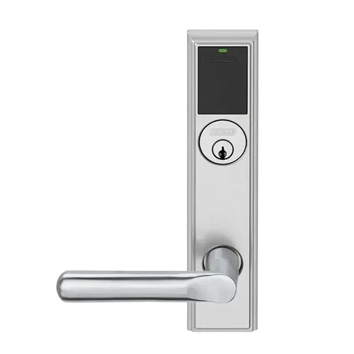 Wireless Mortise Lock Satin Chrome Antimicrobial Coated