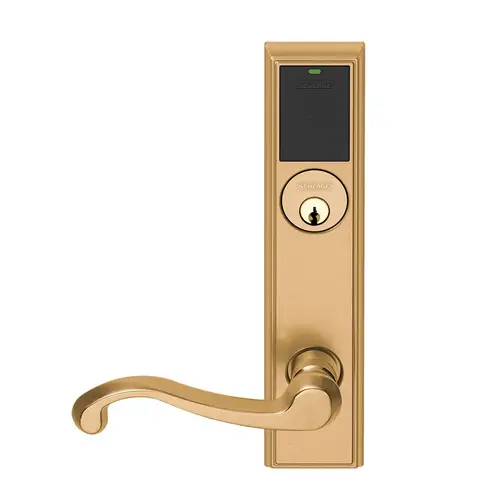 Wireless Mortise Lock Satin Bronze Clear Coated