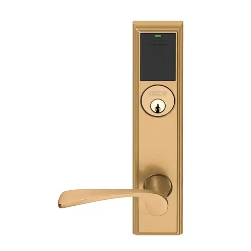 Wireless Mortise Lock Satin Bronze Clear Coated