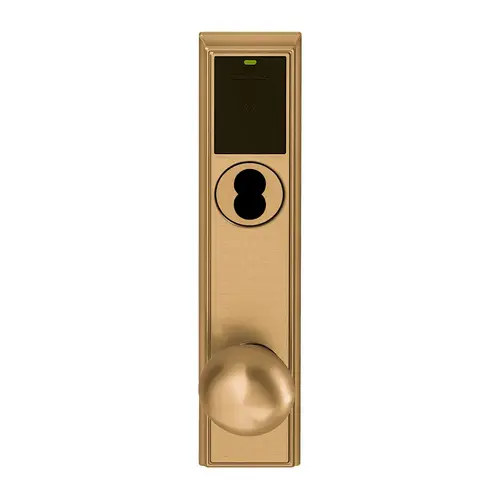 Wireless Mortise Lock Satin Bronze Clear Coated