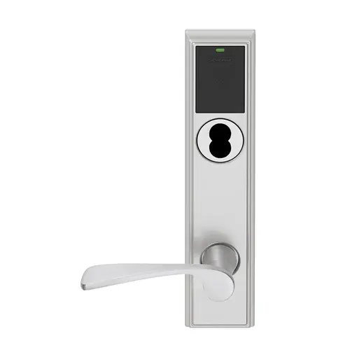 Wireless Mortise Lock Satin Chrome Antimicrobial Coated