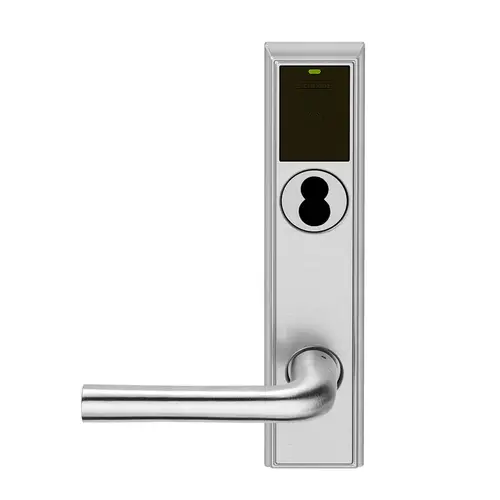 Wireless Mortise Lock Satin Chrome Antimicrobial Coated