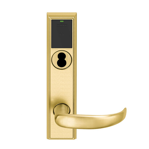 Wireless Mortise Lock Bright Brass