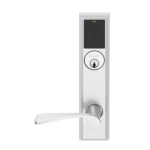 Wireless Mortise Lock Bright Chrome