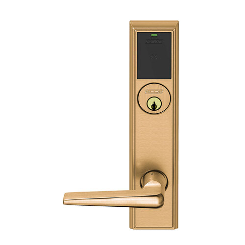 Wireless Mortise Lock Satin Bronze Clear Coated