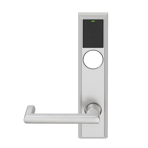 Wireless Mortise Lock Satin Chrome Antimicrobial Coated