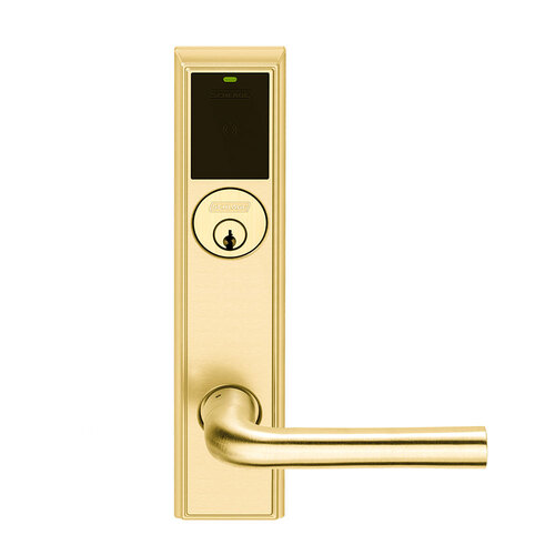 Wireless Mortise Lock Bright Brass