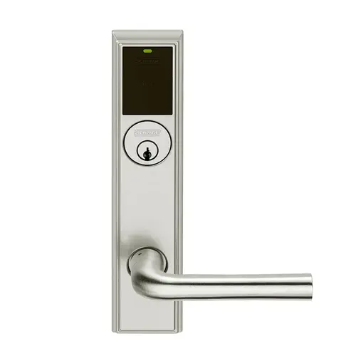 Wireless Mortise Lock Satin Nickel Plated Clear Coated