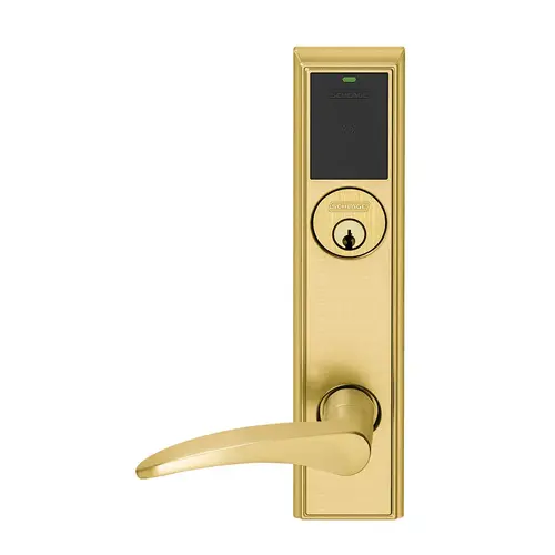 Wireless Mortise Lock Bright Brass