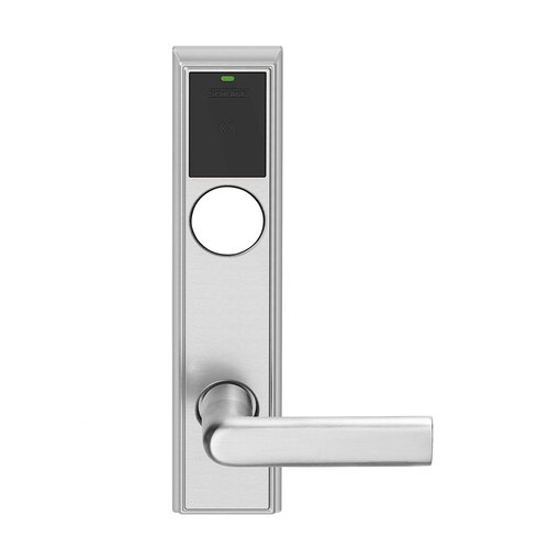 Wireless Mortise Lock Satin Chrome Antimicrobial Coated