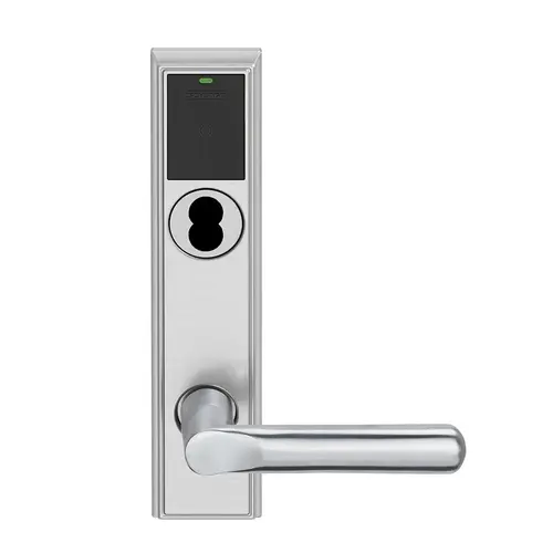 Wireless Mortise Lock Satin Chrome Antimicrobial Coated