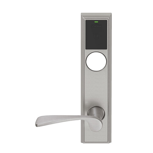 Wireless Mortise Lock Satin Nickel Plated Clear Coated