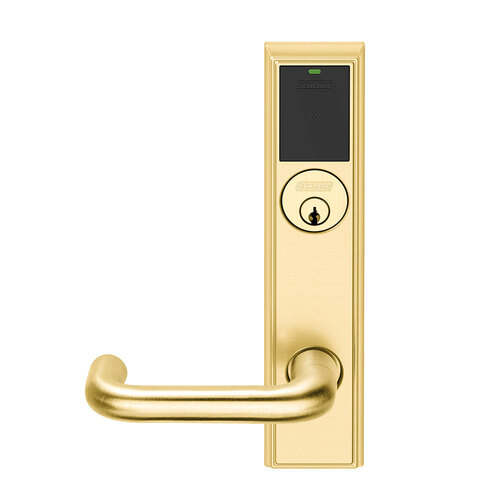 Wireless Mortise Lock Bright Brass