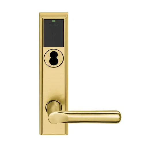 Wireless Mortise Lock Bright Brass