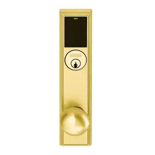 Wireless Mortise Lock Bright Brass