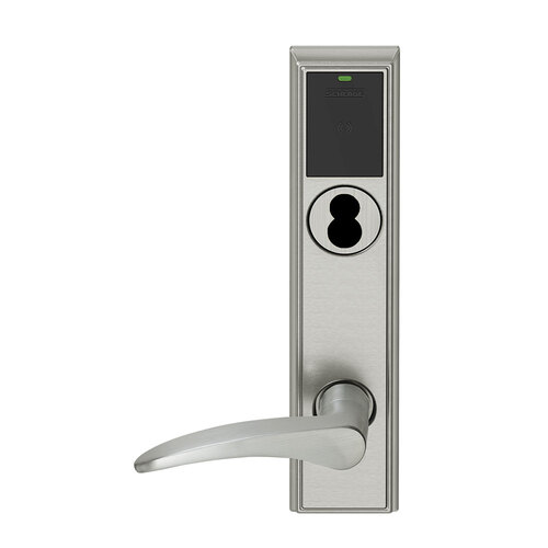 Wireless Mortise Lock Satin Nickel Plated Clear Coated