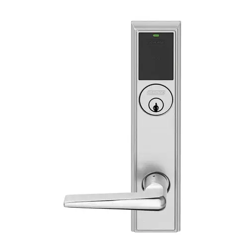 Wireless Mortise Lock Satin Chrome Antimicrobial Coated