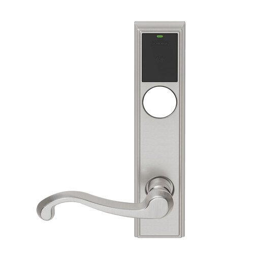 Wireless Mortise Lock Satin Nickel Plated Clear Coated