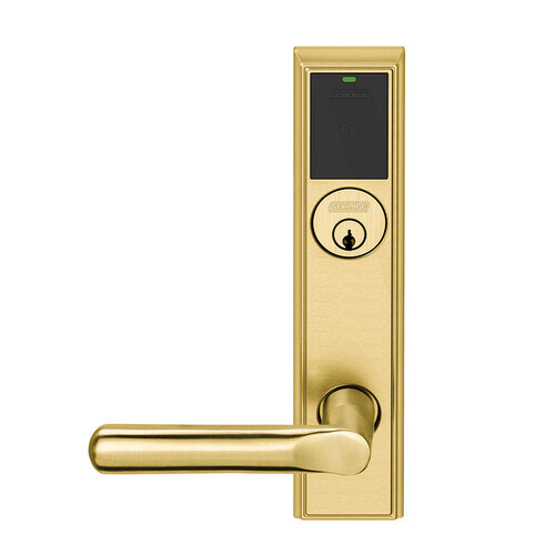 Wireless Mortise Lock Bright Brass