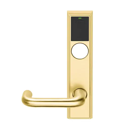 Wireless Mortise Lock Bright Brass