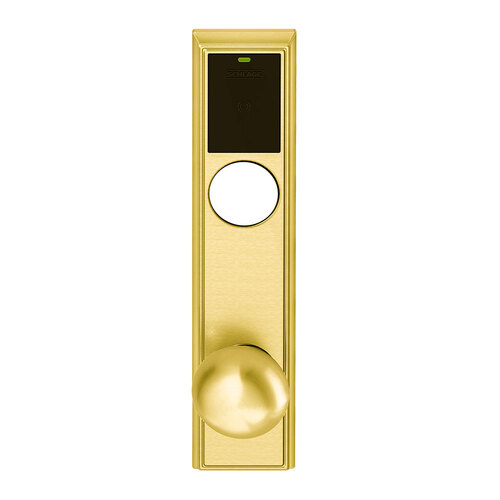 Wireless Mortise Lock Bright Brass