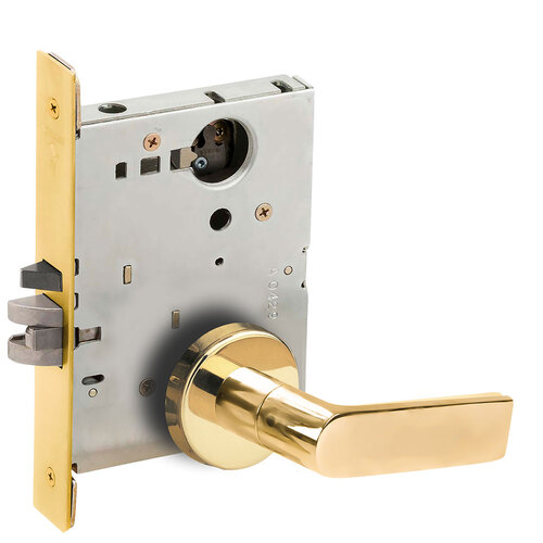 Mortise Lock Bright Brass