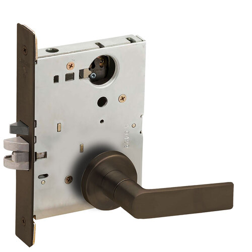 Mortise Lock Dark Oxidized Satin Bronze Oil Rubbed