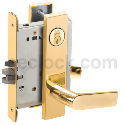 Mortise Lock Bright Brass