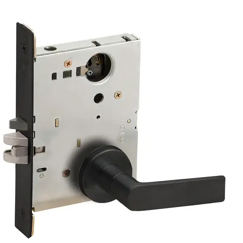 Mortise Lock Flat Black Coated