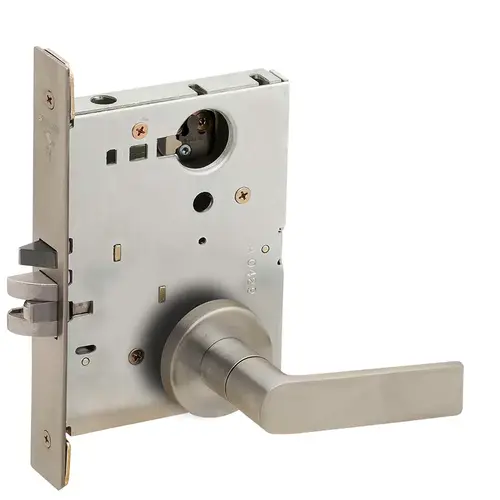 Mortise Lock Satin Stainless Steel Antimicrobial Coated